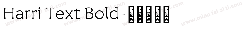 Harri Text Bold字体转换